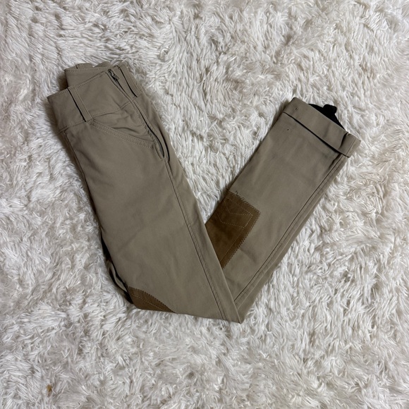 Child’s Size 8R Tan Tailored Sportsman Knee Patch Horseback Riding Jodphurs - Picture 1 of 7